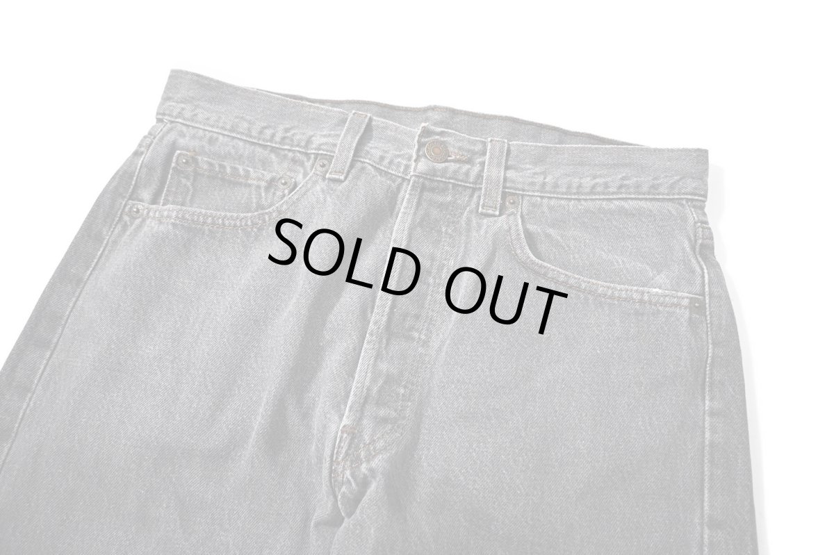 画像2: 90' Used Levi's 501 Denim Pants Black made in USA リーバイス 先染め (2)