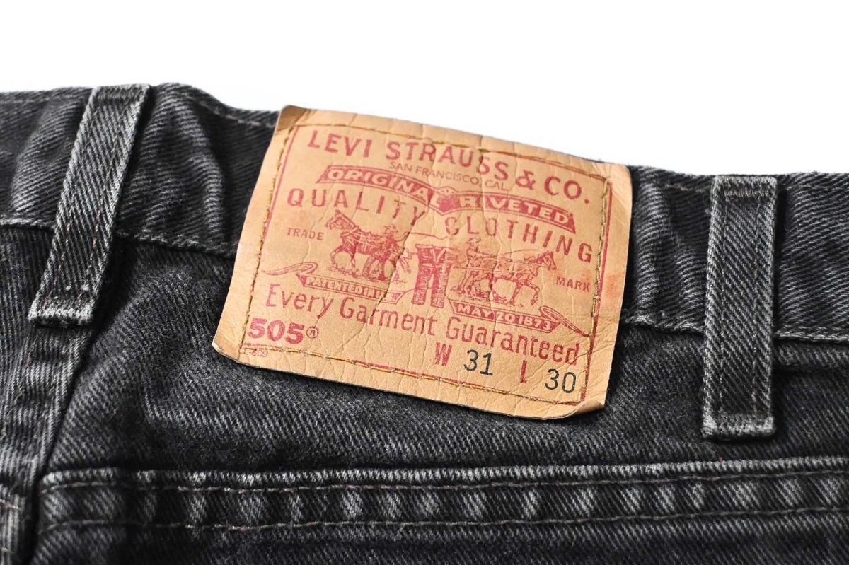画像5: 00' Used Levi's 505 Denim Pants Black made in USA リーバイス (5)