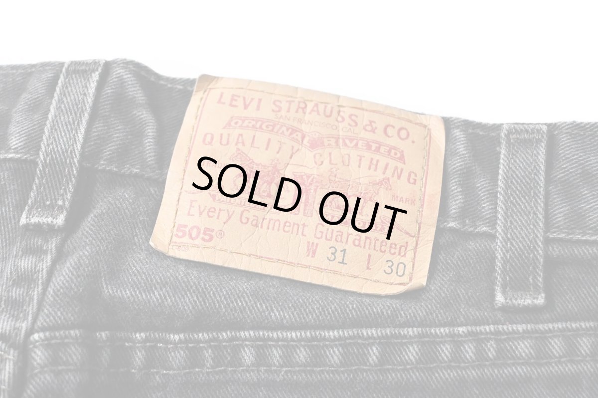 画像5: 00' Used Levi's 505 Denim Pants Black made in USA リーバイス (5)