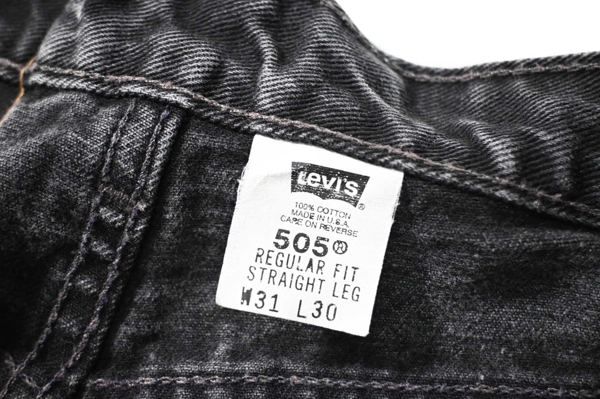 画像7: 00' Used Levi's 505 Denim Pants Black made in USA リーバイス (7)