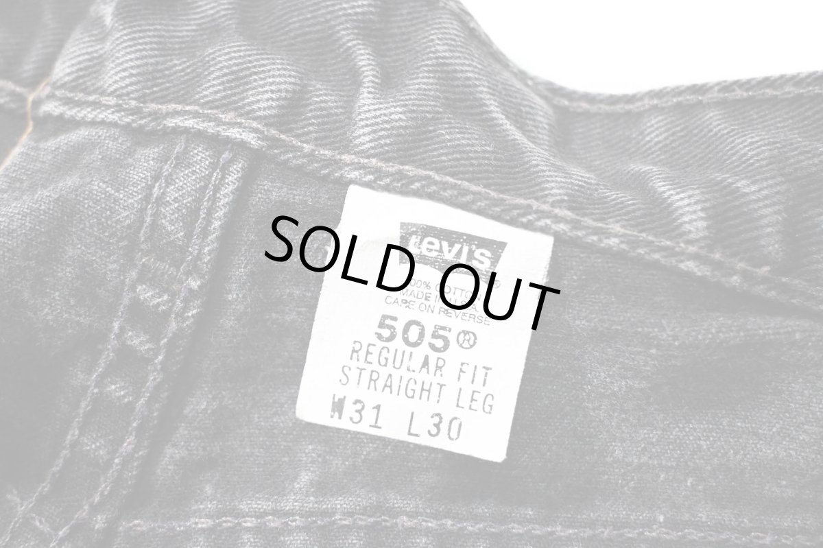 画像7: 00' Used Levi's 505 Denim Pants Black made in USA リーバイス (7)