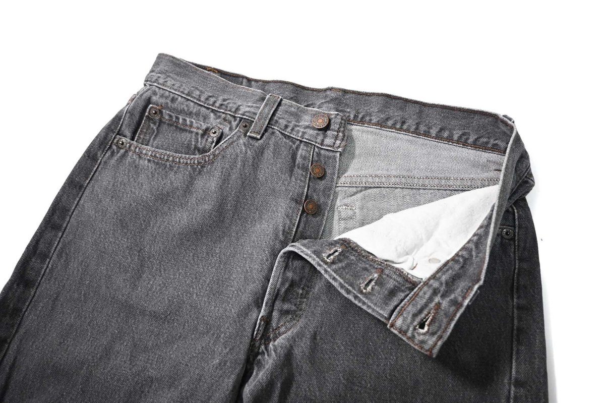 画像6: 90' Used Levi's 501 Denim Pants Black made in USA リーバイス 先染め (6)