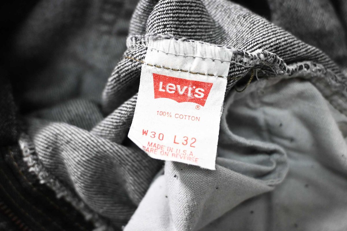 画像7: 90' Used Levi's 505 Denim Pants Black made in USA リーバイス 先染め (7)