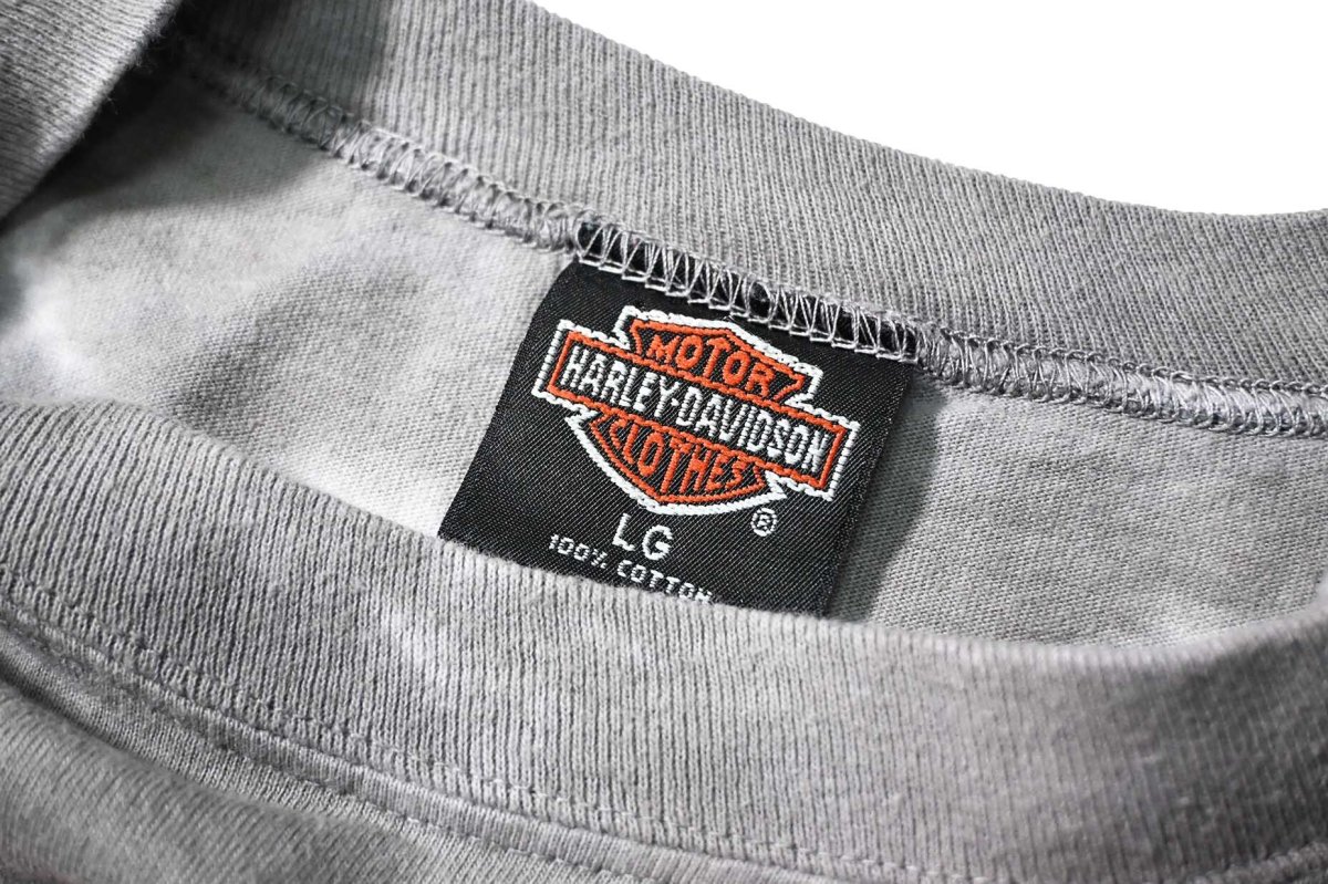 画像5: 90-00s Used Harley-Davidson L/S Print Tee made in USA (5)