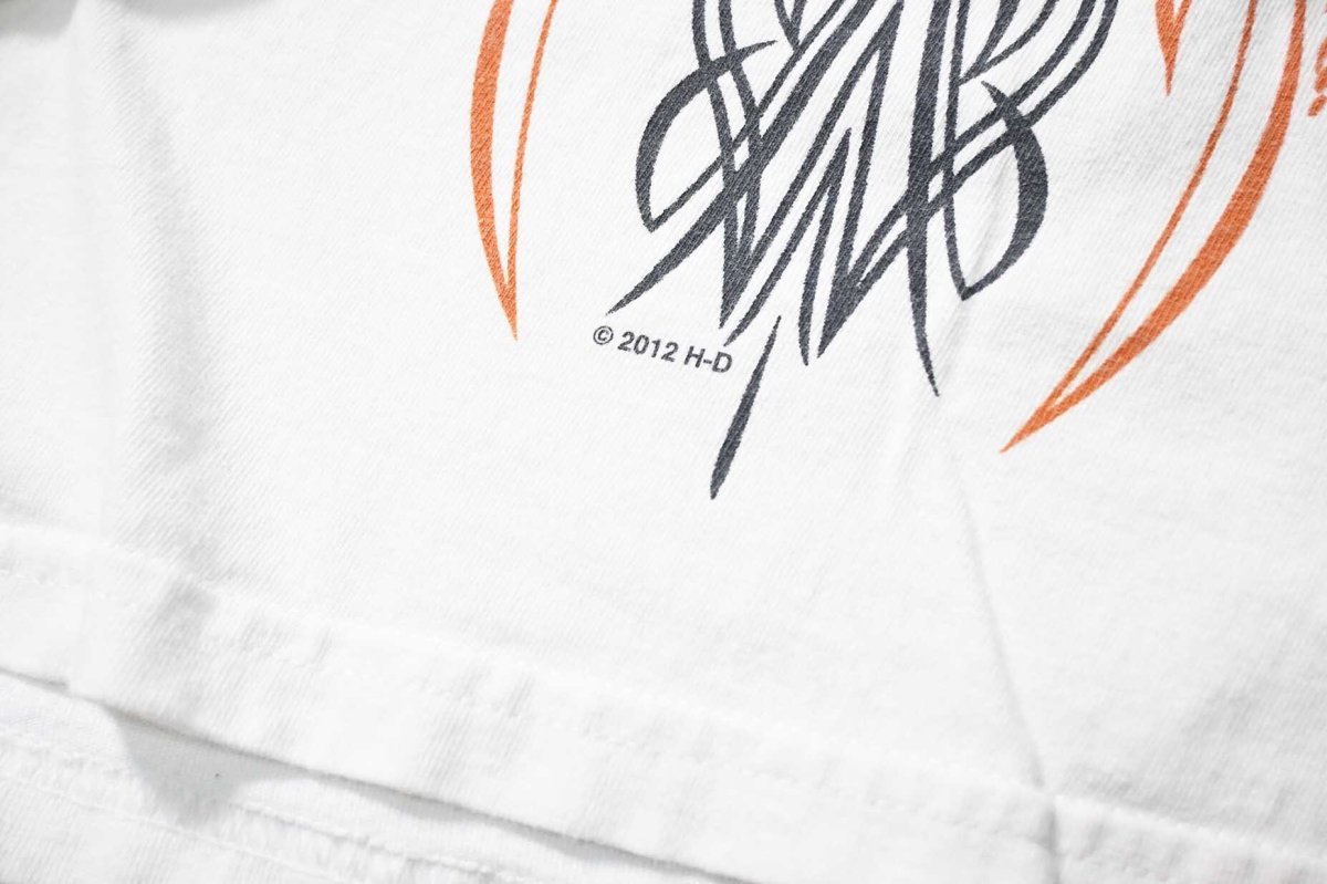 画像6: 10s Used Harley-Davidson L/S Print Tee (6)