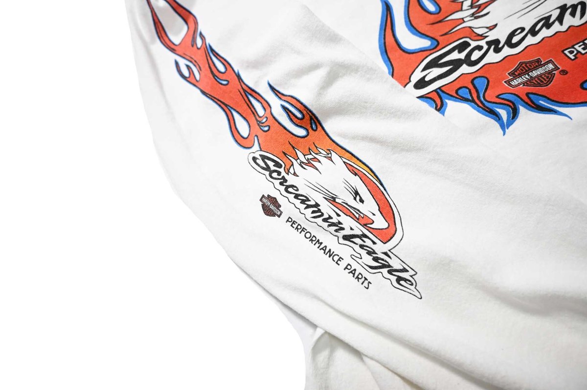 画像6: 90s Used Harley-Davidson L/S Print Tee made in USA (6)