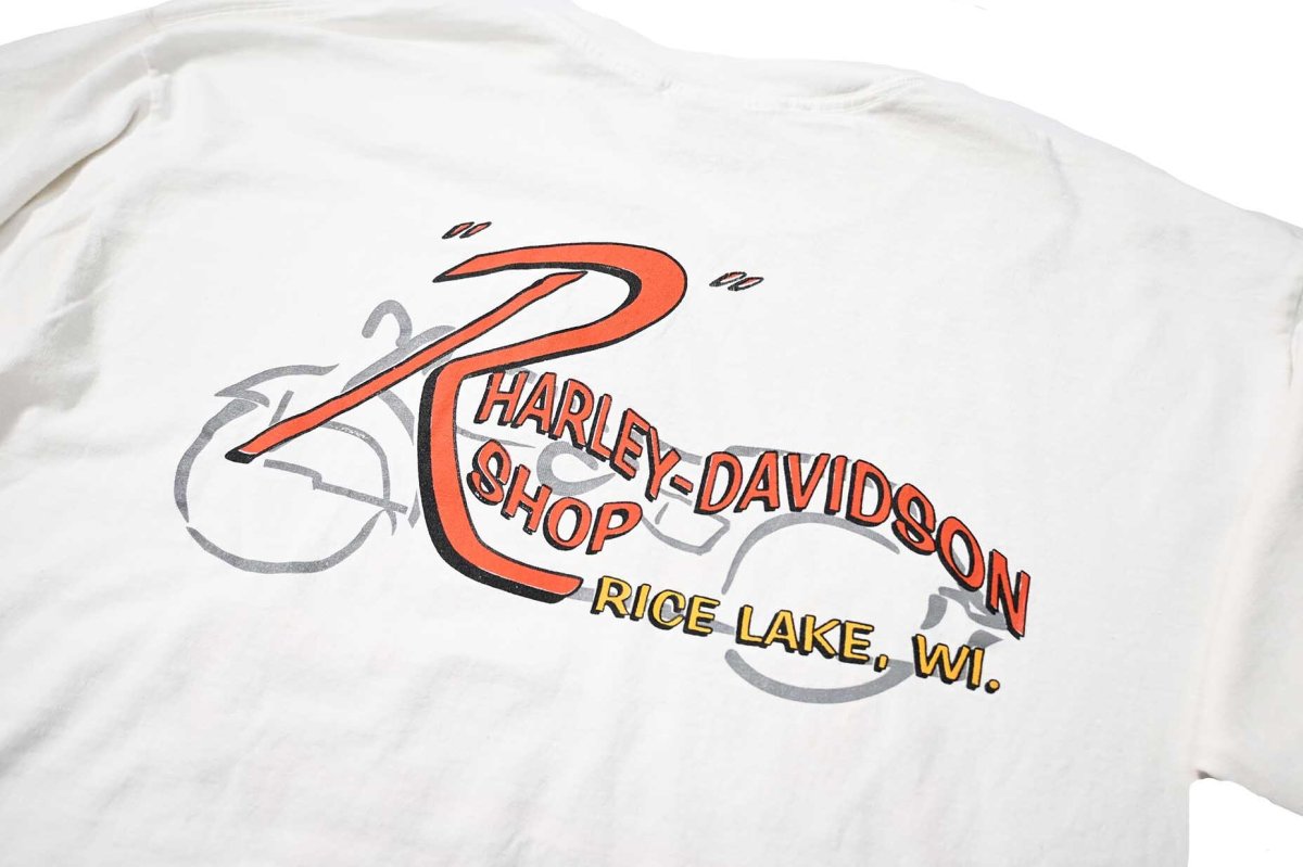 画像9: 90s Used Harley-Davidson L/S Print Tee made in USA (9)