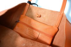 画像3: MARLON FIRENZE Calf Leather Shopper Bag Arancio (3)