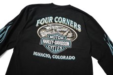 画像9: 90s Used Harley-Davidson L/S Print Tee made in USA (9)