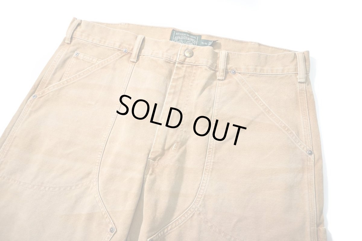 画像2: Used Polo Country Ralph Lauren Double Knee Duck Carpenter Pants ラルフローレン (2)
