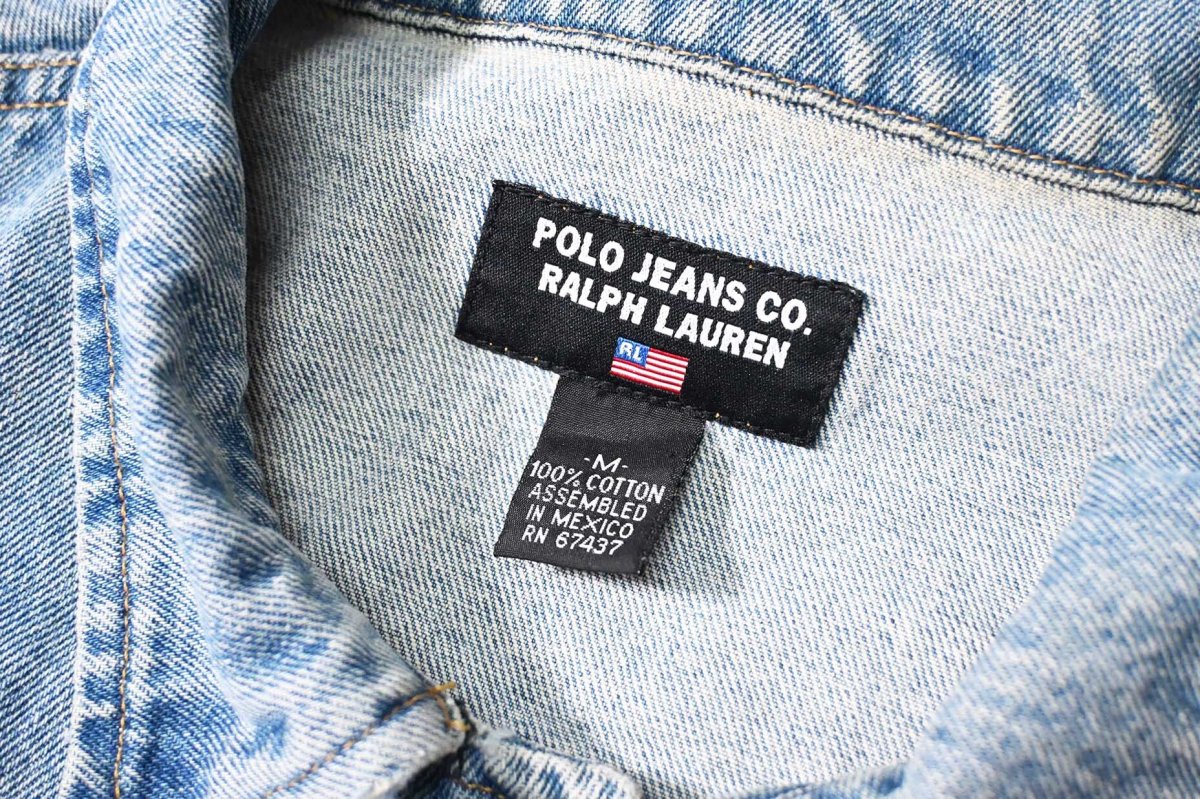 画像6: 90s Used Polo Jeans Co. Ralph Lauren Denim Jacket ラルフローレン (6)