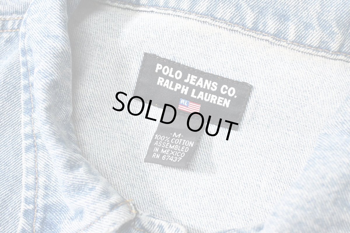 画像6: 90s Used Polo Jeans Co. Ralph Lauren Denim Jacket ラルフローレン (6)