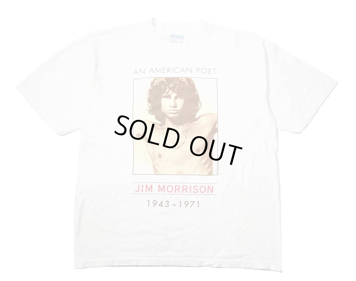 画像1: 90s Used Jim Morrison Print Tee (1)