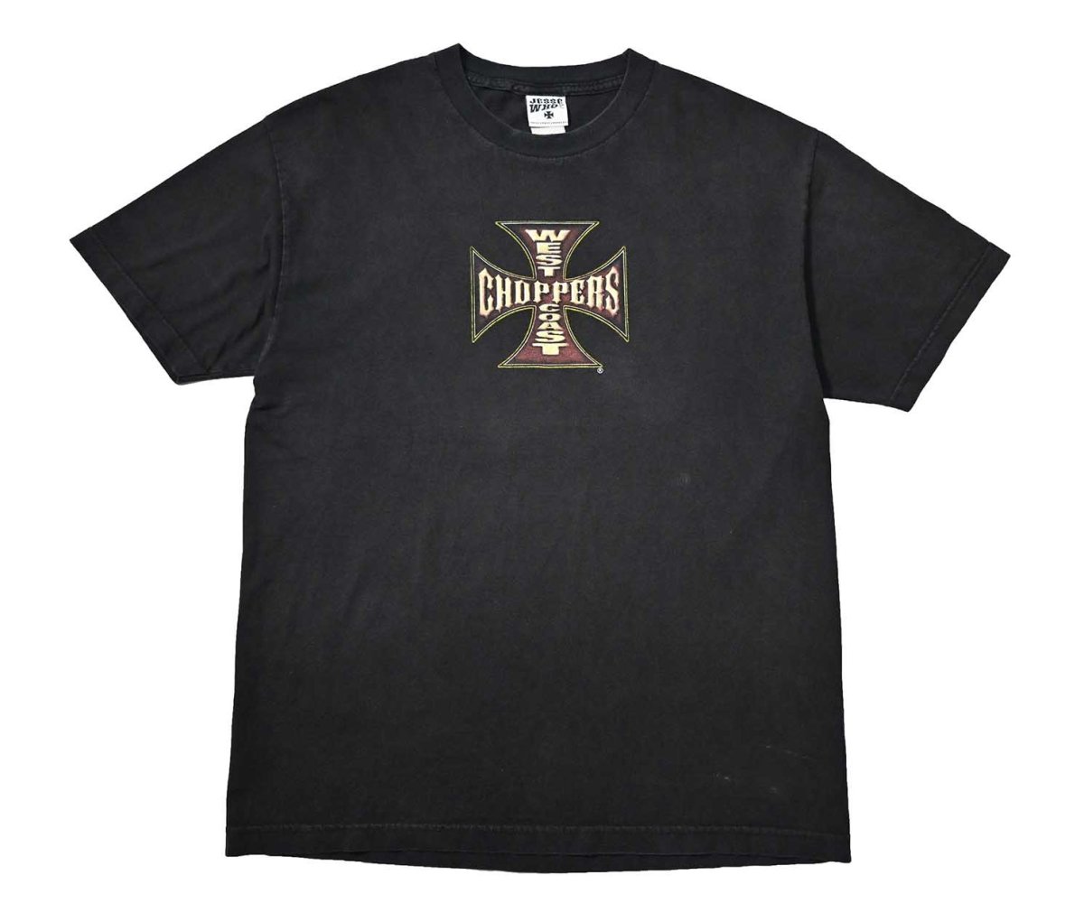 画像1: 00s Used West Coast Choppers Print Tee (1)