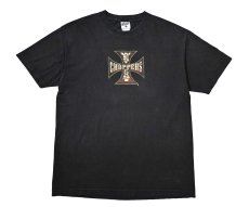 画像1: 00s Used West Coast Choppers Print Tee (1)