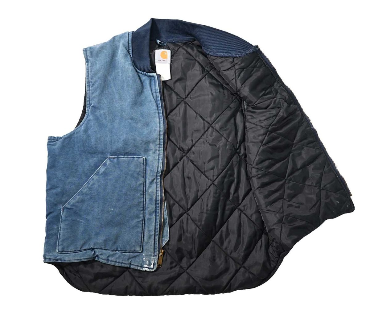 画像6: 00s Used Carhartt Quilt Lined Duck Vest made in USA (6)