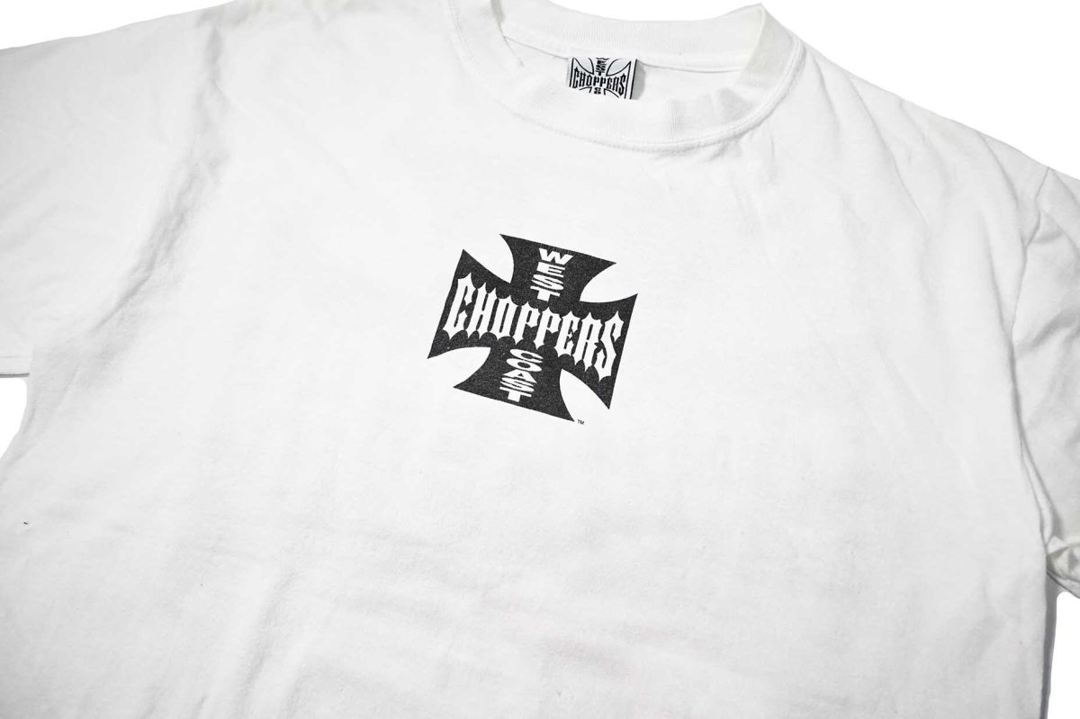 画像2: 00s Used West Coast Choppers Print Tee (2)