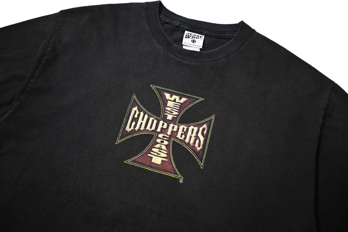 画像2: 00s Used West Coast Choppers Print Tee (2)