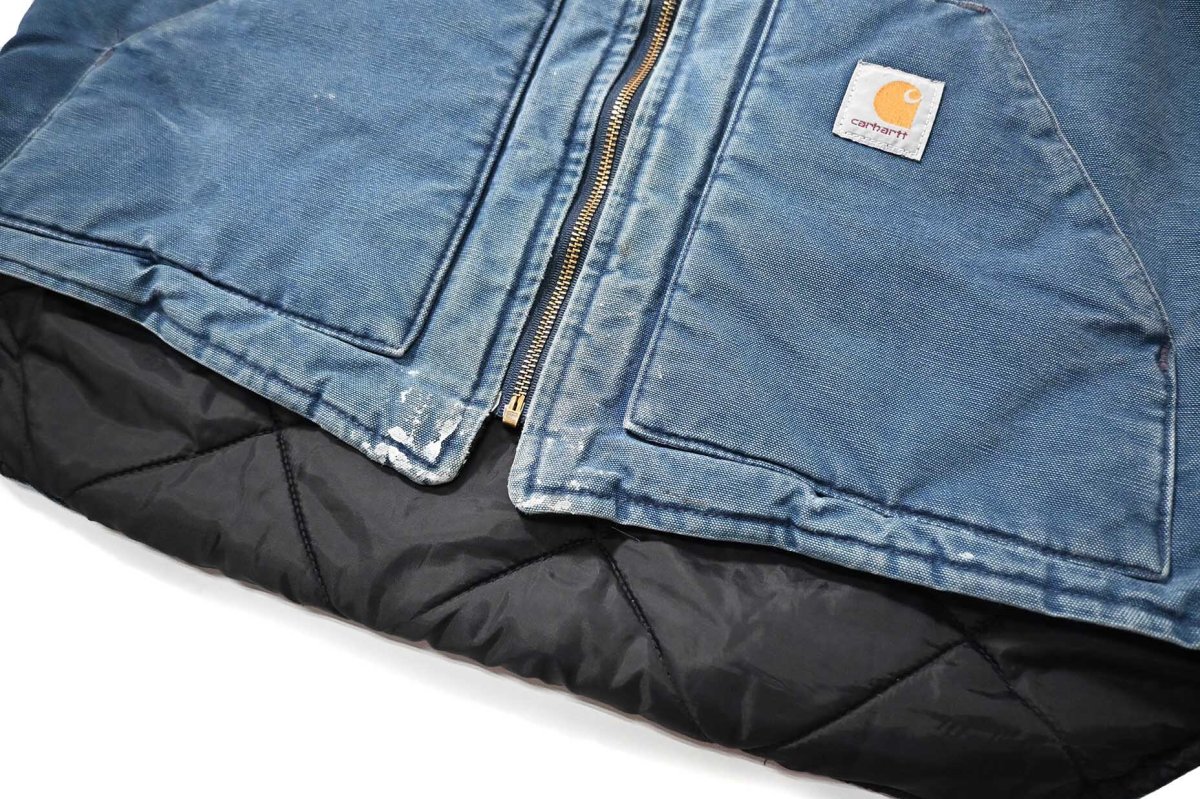 画像4: 00s Used Carhartt Quilt Lined Duck Vest made in USA (4)