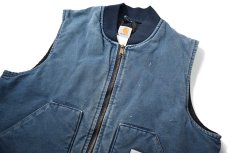 画像3: 00s Used Carhartt Quilt Lined Duck Vest made in USA (3)