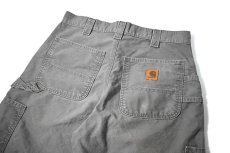 画像3: Used Carhartt Canvas Utility Work Short Moss (3)