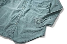 画像3: 80s Used Woolrich Chambray Shirt made in USA (3)