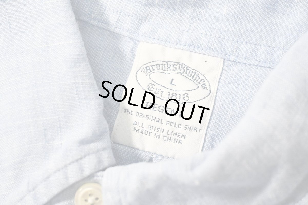 画像4: Used Brooks Brothers Irish Linen Shirt (4)