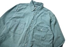 画像2: 80s Used Woolrich Chambray Shirt made in USA (2)
