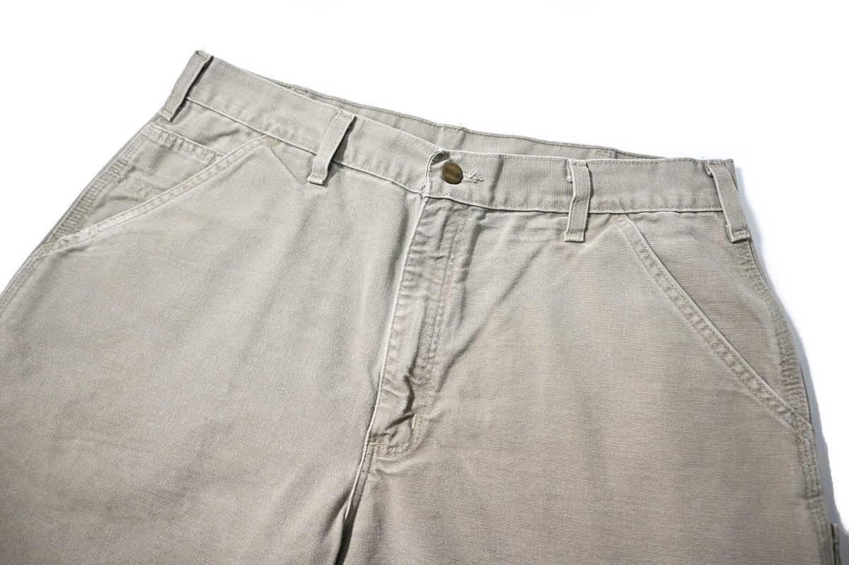 画像2: 02' Used Carhartt Duck Work Short Desert (2)