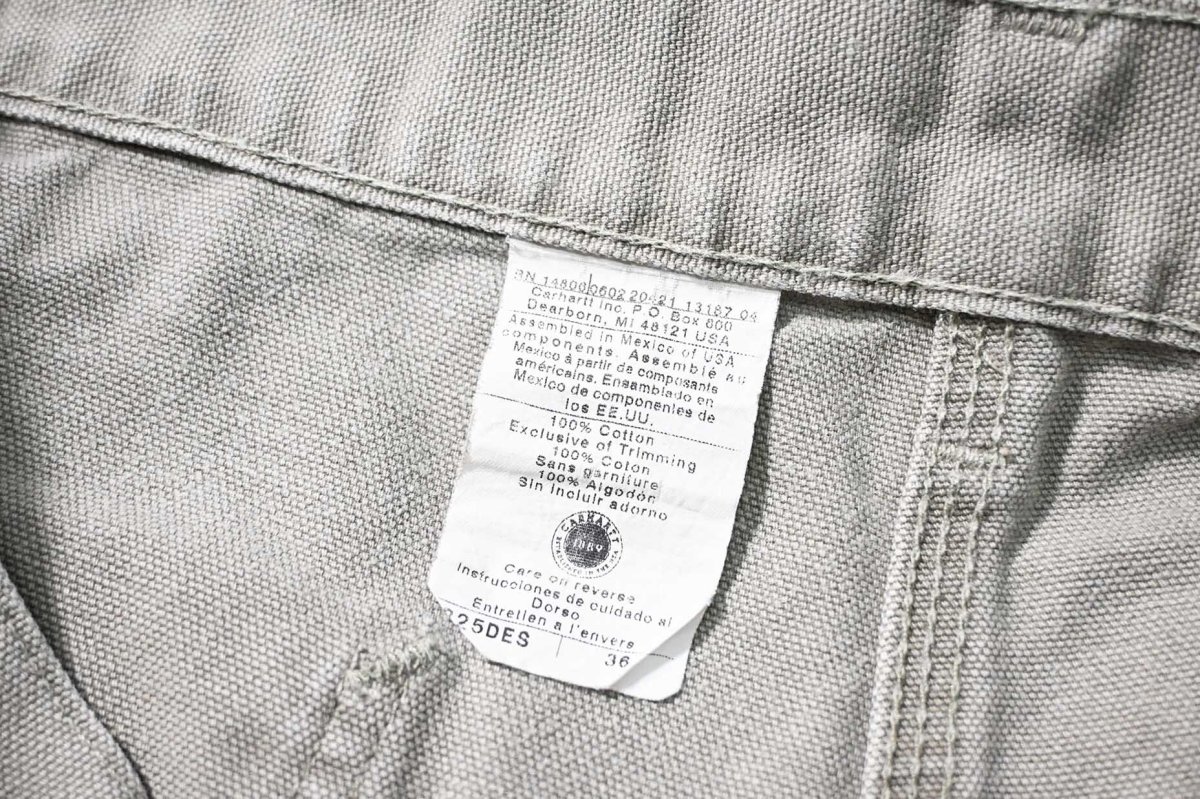 画像5: 02' Used Carhartt Duck Work Short Desert (5)