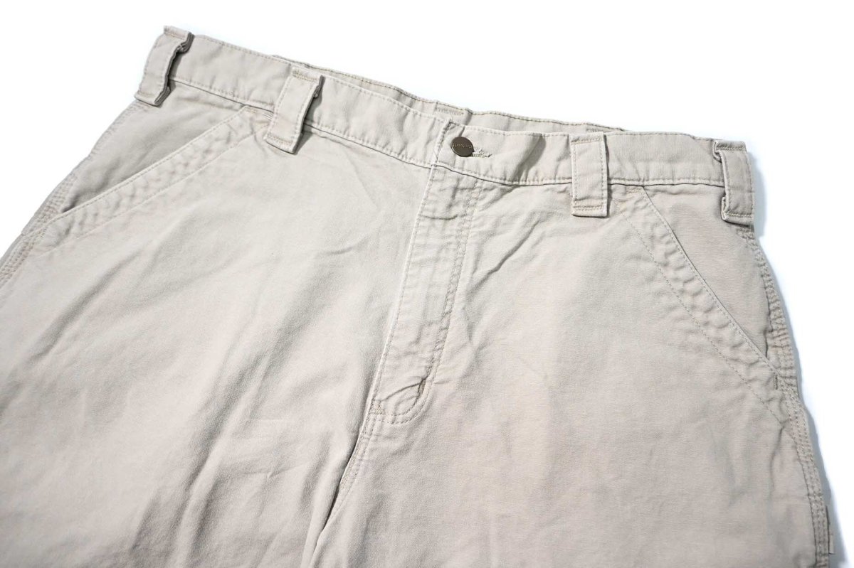 画像2: Used Carhartt Canvas Utility Work Short Tan (2)