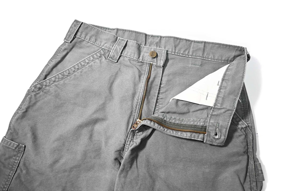 画像4: Used Carhartt Canvas Utility Work Short Moss (4)