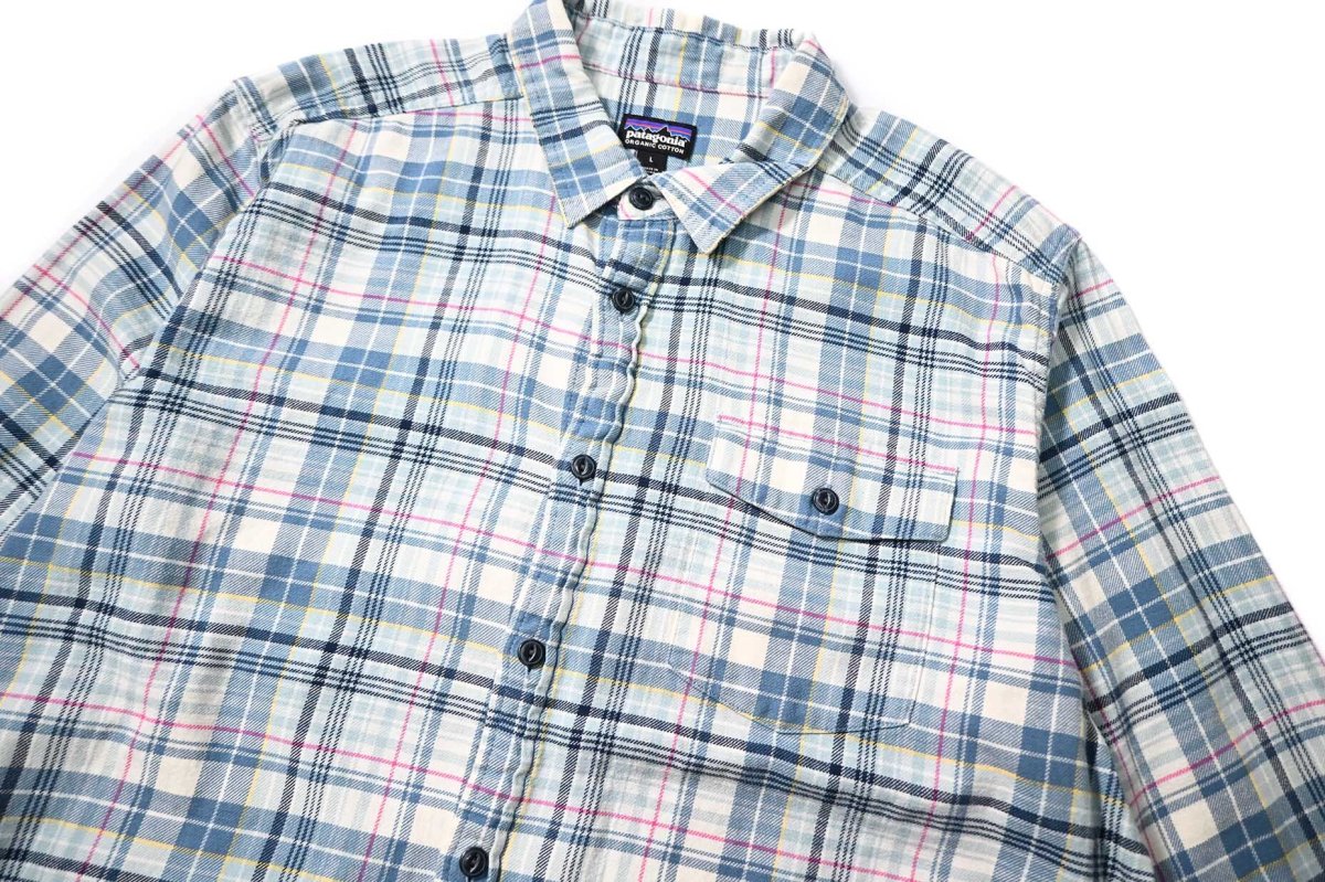 画像2: Used patagonia Lightweight Fjord Flannel Shirt パタゴニア (2)