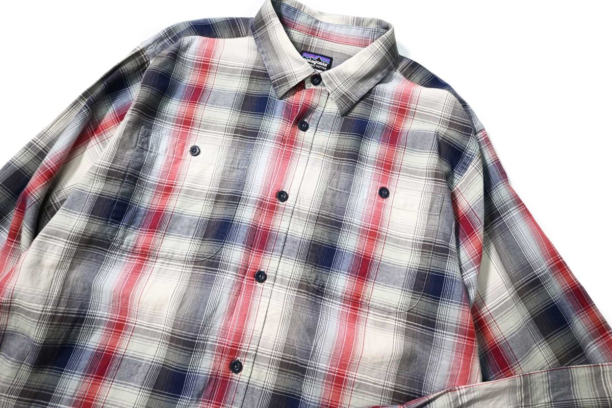 画像2: Used patagonia Pima Cotton Shirt パタゴニア (2)