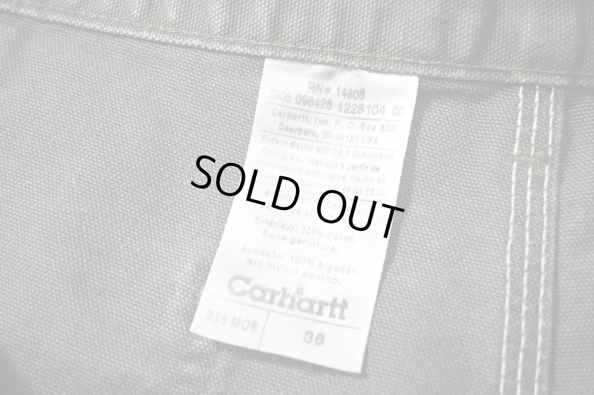 画像5: 06' Used Carhartt Duck Work Shorts Moss (5)