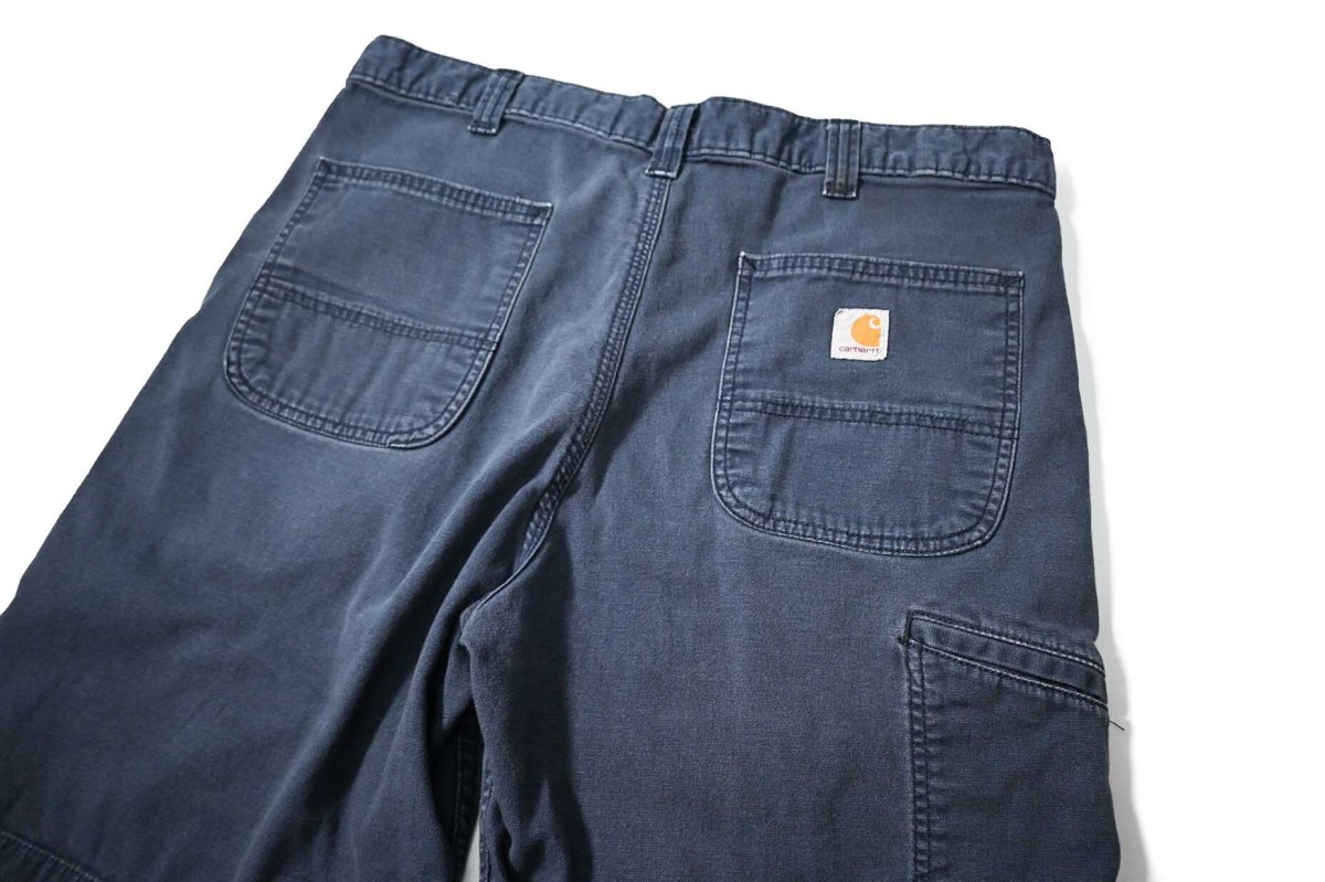画像3: Used Carhartt Rugged FLEX Rigby Shorts Navy (3)