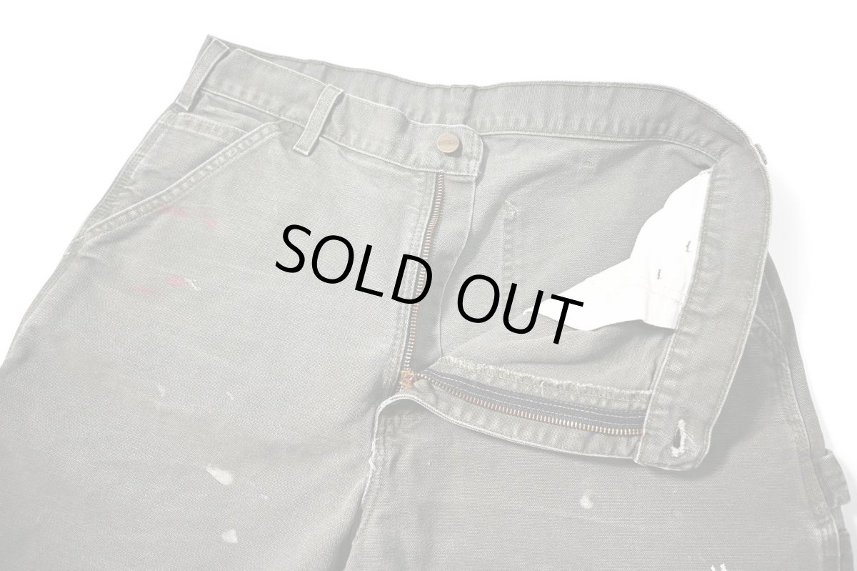 画像5: 00s Used Carhartt Duck Work Shorts Moss (5)