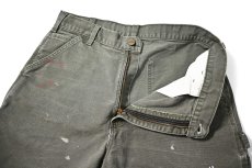 画像5: 00s Used Carhartt Duck Work Short Moss (5)