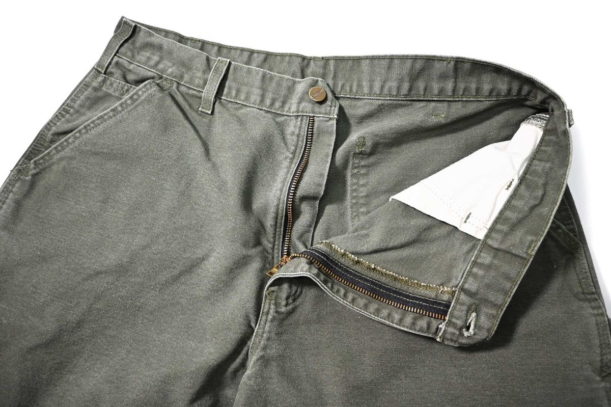 画像4: 06' Used Carhartt Duck Work Short Moss (4)