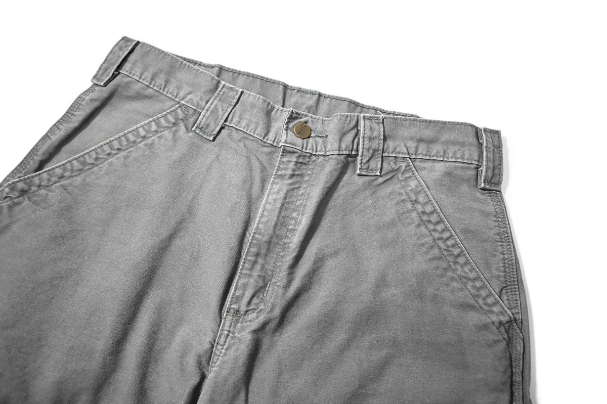 画像2: Used Carhartt Canvas Utility Work Short Moss (2)