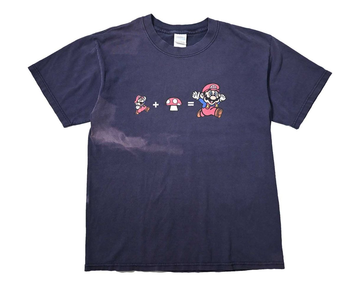画像1: 00s Used Super Mario Print Tee (1)