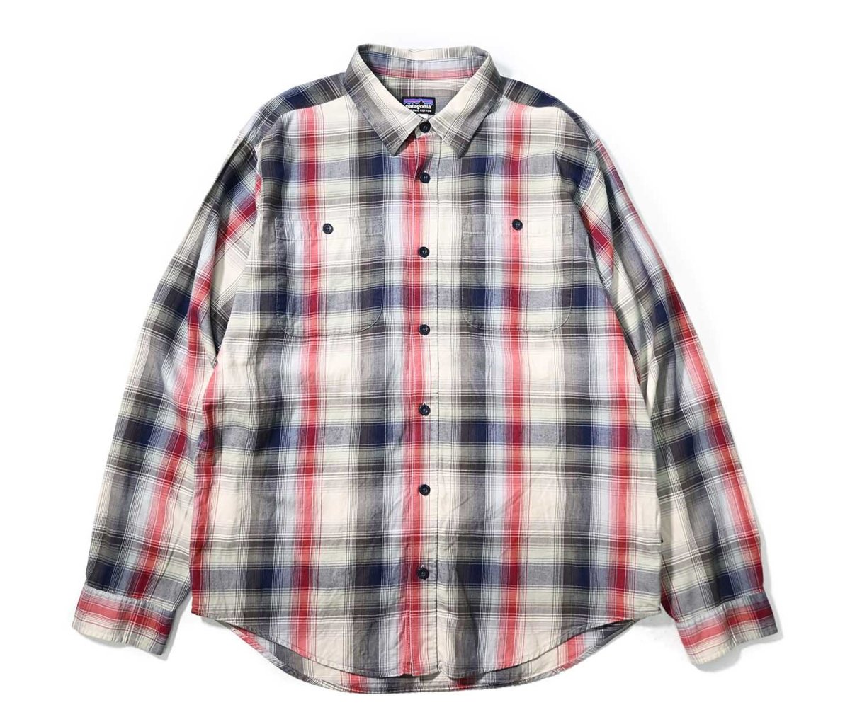 画像1: Used patagonia Pima Cotton Shirt パタゴニア (1)