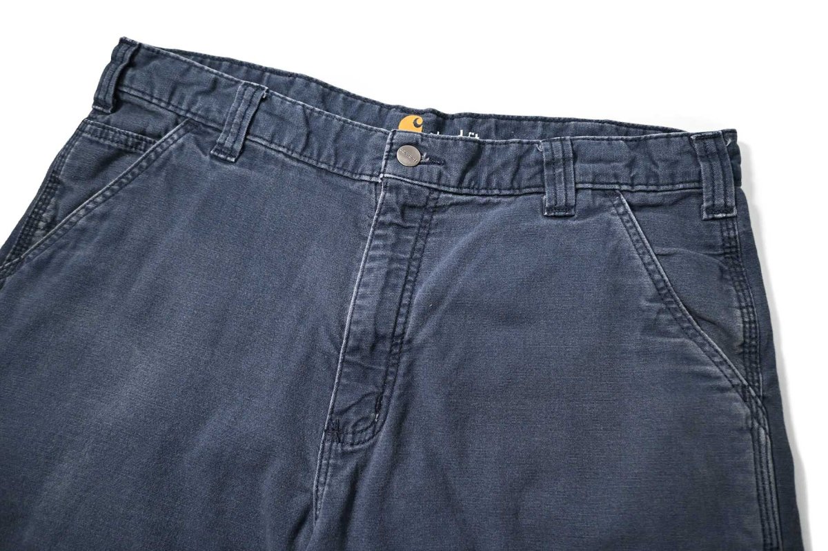 画像2: Used Carhartt Rugged FLEX Rigby Shorts Navy (2)