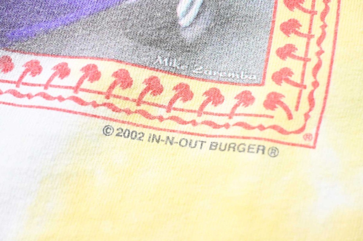画像5: 00s Used In-N-Out Burger Print Tee (5)