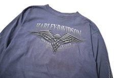 画像2: 00s Used Harley-Davidson L/S Print Tee made in USA (2)