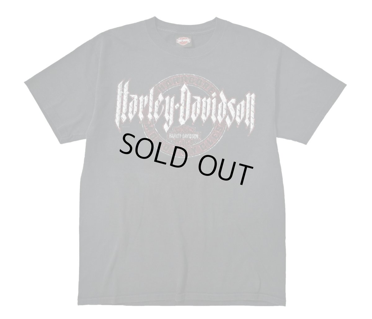 画像1: Used Harley-Davidson Print Tee (1)