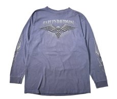画像1: 00s Used Harley-Davidson L/S Print Tee made in USA (1)