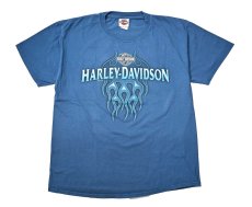 画像1: Used Harley-Davidson Print Tee (1)