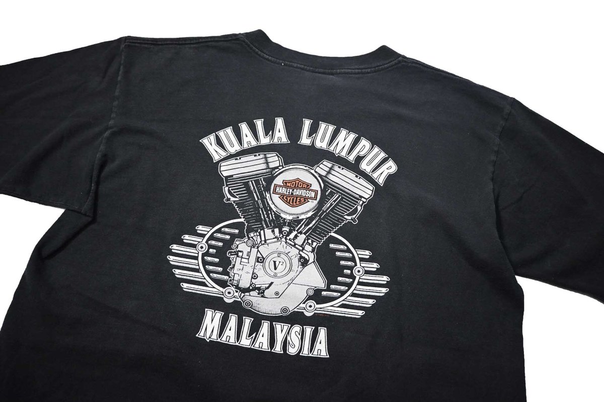 画像8: 90s Used Harley-Davidson Print Tee made in USA (8)