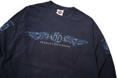 画像2: 00s Used Harley-Davidson L/S Print Tee made in USA (2)